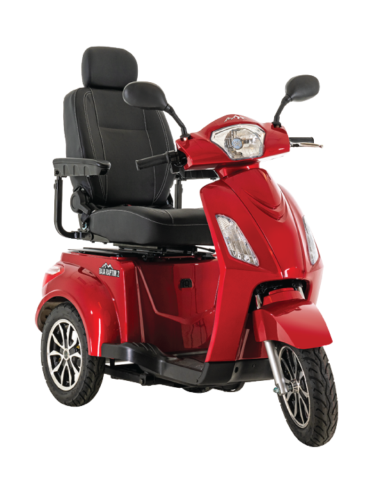 baja-raptor-2-candy-apple-red Baja Raptor 2 3-Wheel Trīsriteņu elektriskais skūters